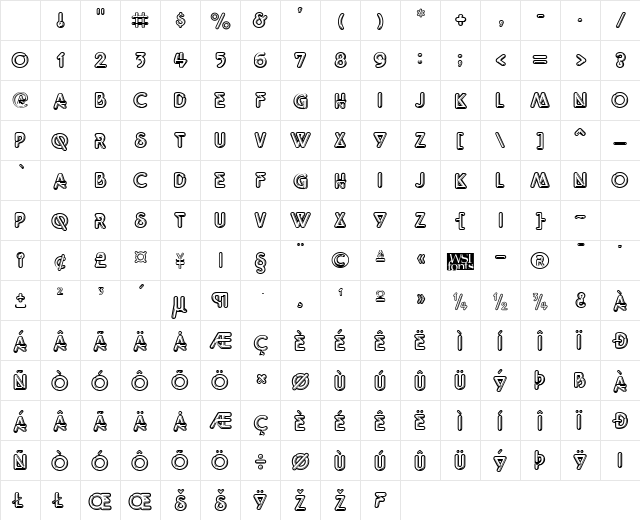 QuarkNeon normal Character Map QuarkNeon normal Character Map
