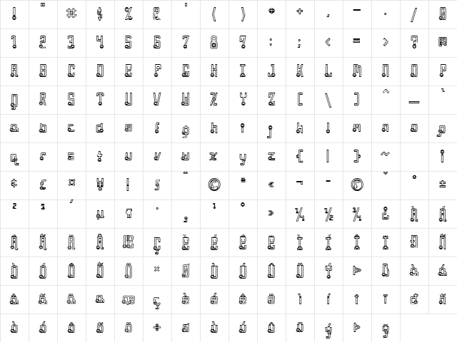 Quasidipitous Hollow Regular Character Map