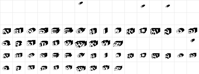QubistHeavy Regular Character Map QubistHeavy Regular Character Map
