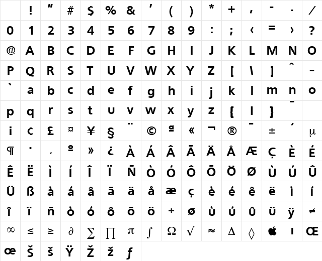 Quebec-Serial-ExtraBold Regular Character Map Quebec-Serial-ExtraBold Regular Character Map