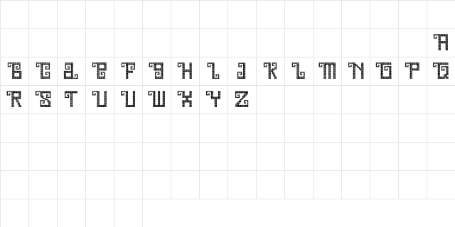 Quetzal Demo Regular Character Map