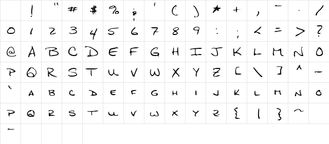 Quigley Regular Character Map