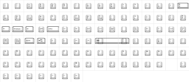 Qwerty Regular Character Map Qwerty Regular Character Map