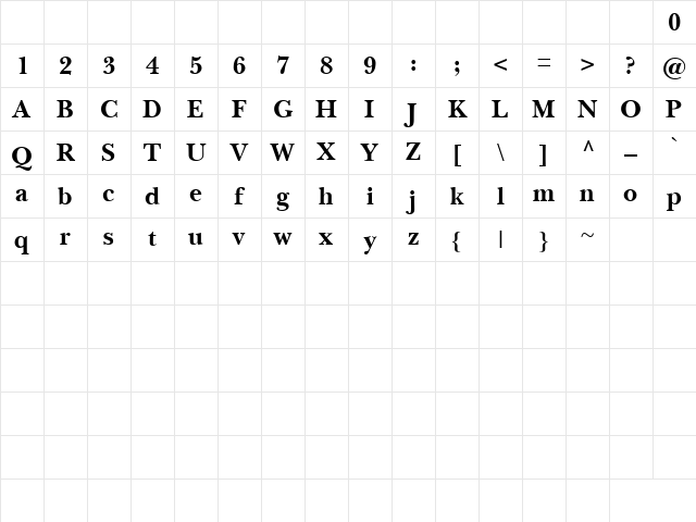 Bagad Bold Tryout Regular Character Map Bagad Bold Tryout Regular Character Map