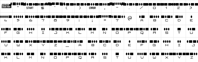 Radios in Motion Regular Character Map Radios in Motion Regular Character Map