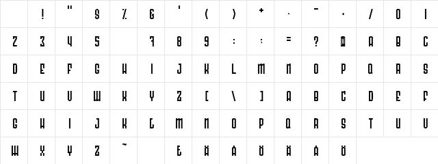 Radonator Normal Character Map