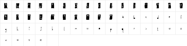 Baglady Regular Character Map Baglady Regular Character Map