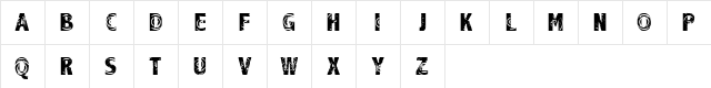 Raindrop Splash Regular Character Map Raindrop Splash Regular Character Map