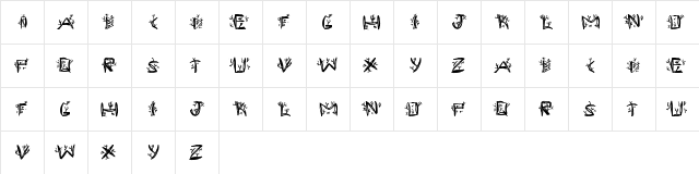 Ramada1 Regular Character Map Ramada1 Regular Character Map