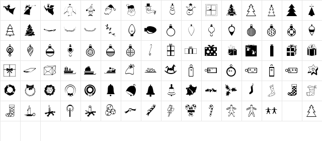 BAIKALfont Regular Character Map