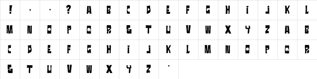 RATANEGRA RATANEGRA Character Map RATANEGRA RATANEGRA Character Map