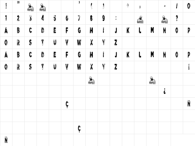 Red Lamp Pub Regular Character Map