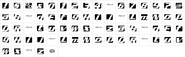 Regal box Regular Character Map