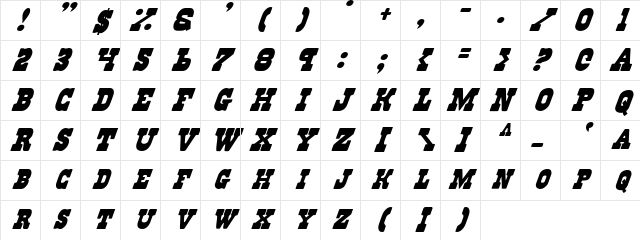 Regulators Italic Italic Character Map Regulators Italic Italic Character Map