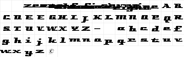 Remarcle Left Character Map