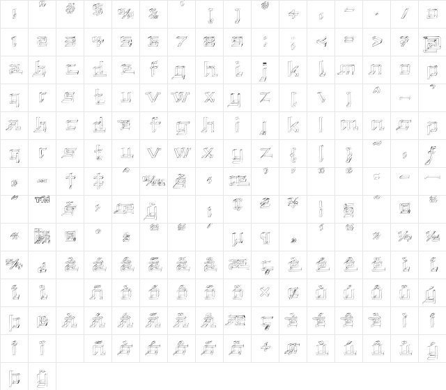 Republika - Sketch Regular Character Map
