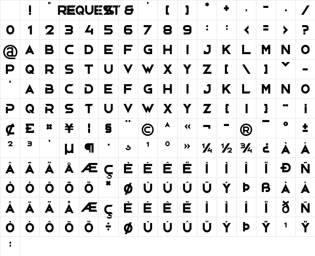 Request Personal Use Only Regular Character Map Request Personal Use Only Regular Character Map