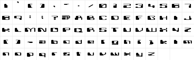 Retroheavyfuture Regular Character Map Retroheavyfuture Regular Character Map