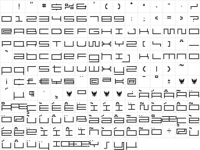 Reversion Light Character Map Reversion Light Character Map