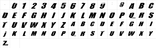 Revolution Regular Character Map