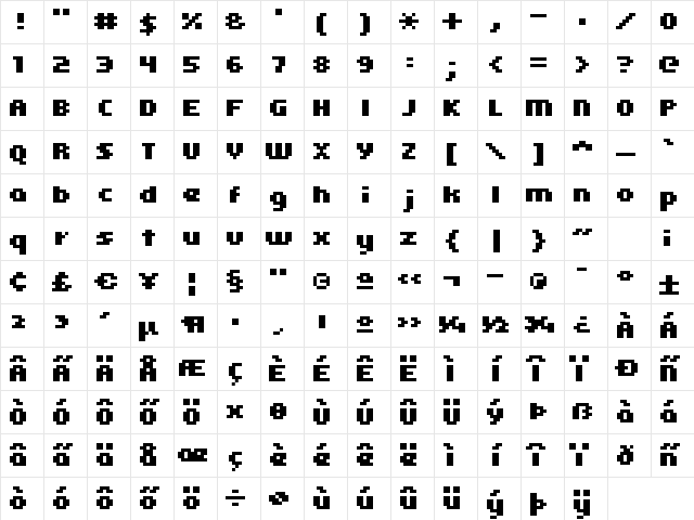 kroeger 05_66 Regular Character Map