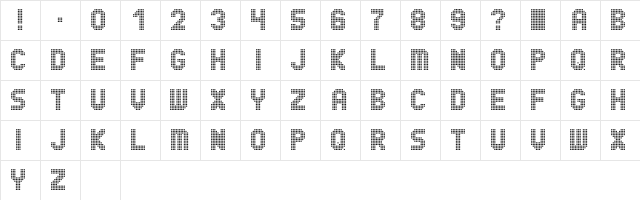 Ride the Fader Regular Character Map