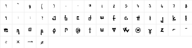 Riot Regular Character Map Riot Regular Character Map