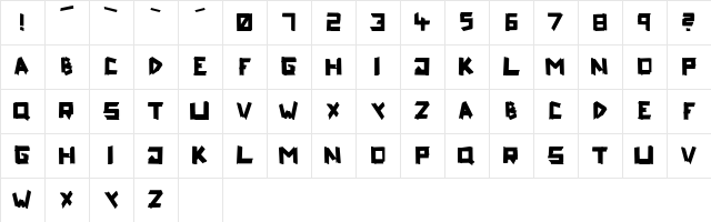 ripTAPE Fixed Character Map ripTAPE Fixed Character Map