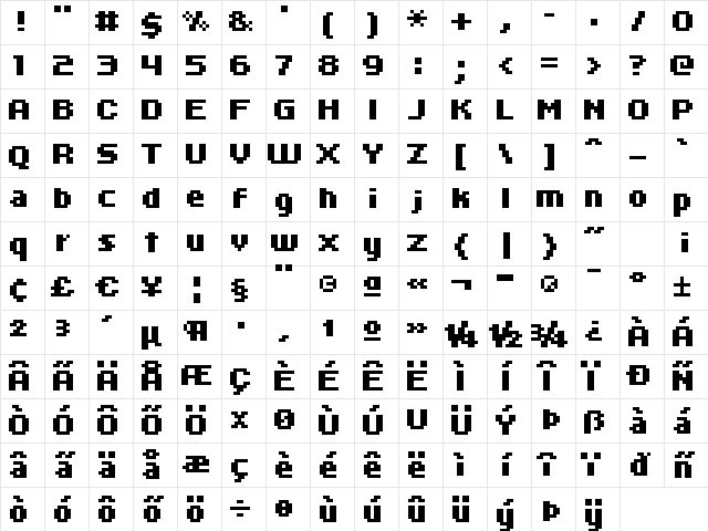 kroeger 06_66 Regular Character Map
