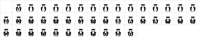 rmfatkatt Regular Character Map