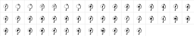 RMSignpost Regular Character Map RMSignpost Regular Character Map