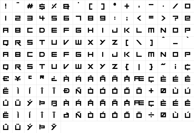 Robot Heroes Regular Character Map