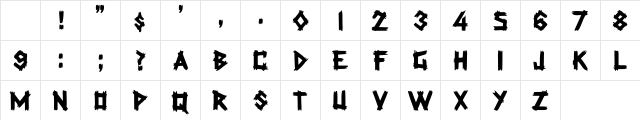 Rockmaker Regular Character Map Rockmaker Regular Character Map