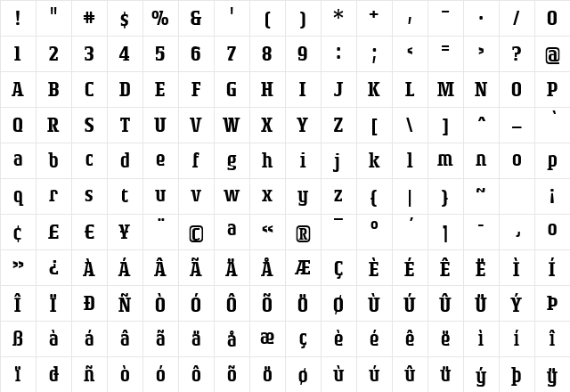 Rogue Serif Medium Regular Character Map Rogue Serif Medium Regular Character Map