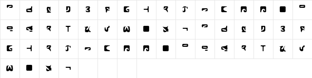 Romulus Plain Character Map