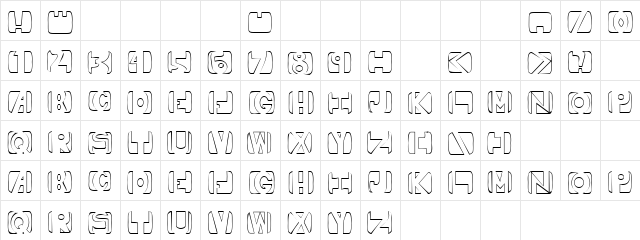 Royal Regular Character Map Royal Regular Character Map