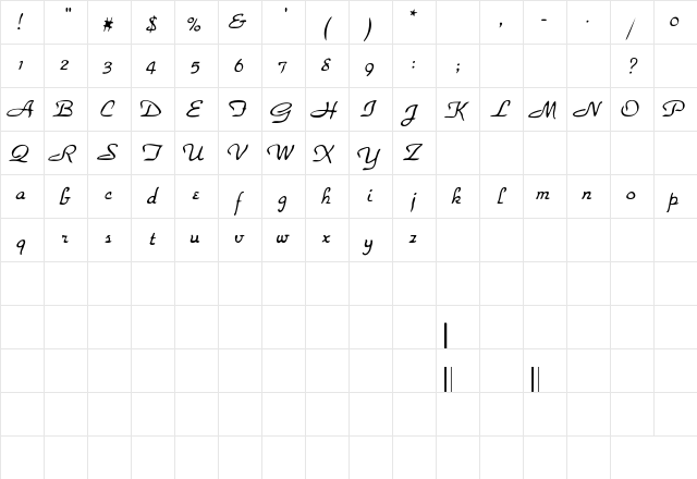 RSParkHaven Regular Character Map