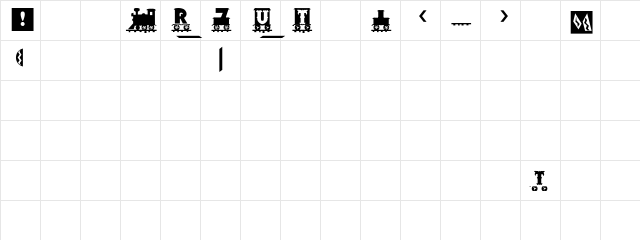 RSToyBlock Regular Character Map
