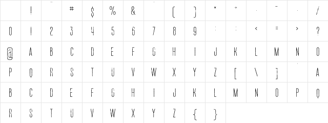 ruas medium grunge Regular Character Map ruas medium grunge Regular Character Map
