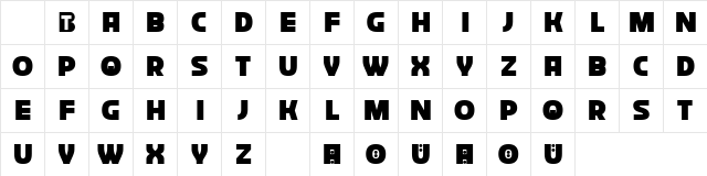 Rudimentr Regular Character Map Rudimentr Regular Character Map