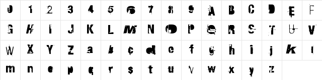 RvD_TRAKTORFAHRER Regular Character Map RvD_TRAKTORFAHRER Regular Character Map