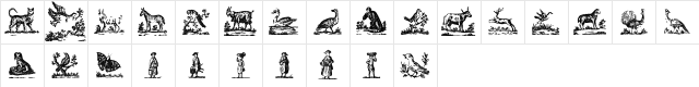 ryp_woodcut1 Regular Character Map