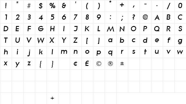 SaborDisplaySSK Italic Character Map SaborDisplaySSK Italic Character Map