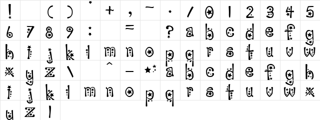 sabrina star Regular Character Map