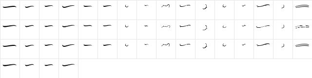 Saekana swash Regular Character Map Saekana swash Regular Character Map