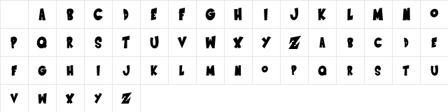 Saiyan Sans - Right Oblique Regular Character Map Saiyan Sans - Right Oblique Regular Character Map