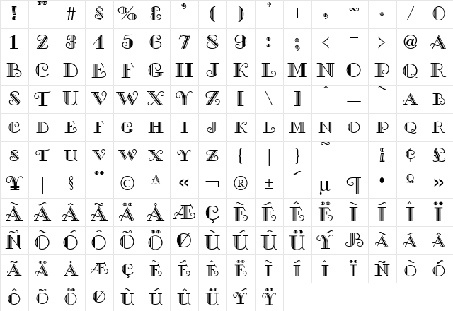 SaltbushExpert Normal Character Map SaltbushExpert Normal Character Map