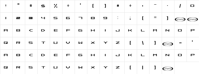 Samba is Dead Regular Character Map