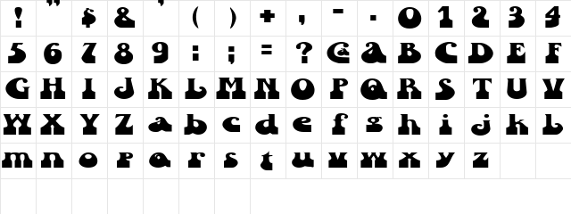 SandCastlesExtended Regular Character Map SandCastlesExtended Regular Character Map