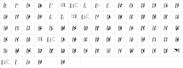 Banners Plain Character Map